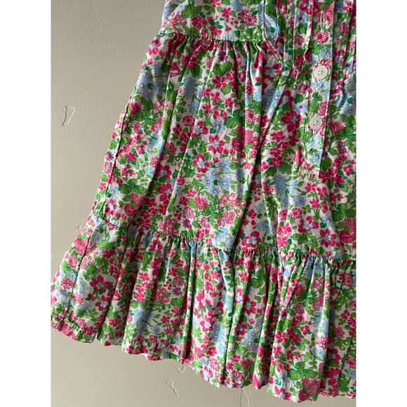 Baby Gap Fully Lined Sleeveless Floral 100% Cotton Dress- Size 18-24m - Picture 3 of 5